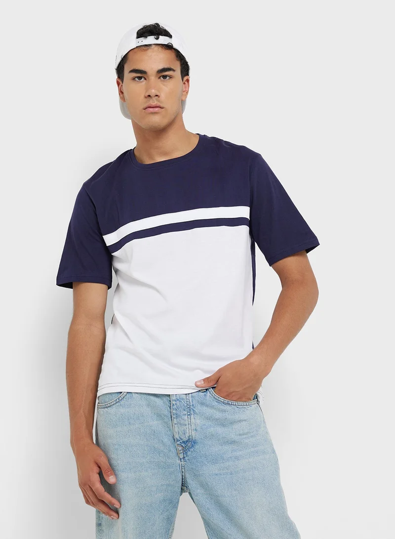 سفنتي فايف تيشيرت بياقة دائرية